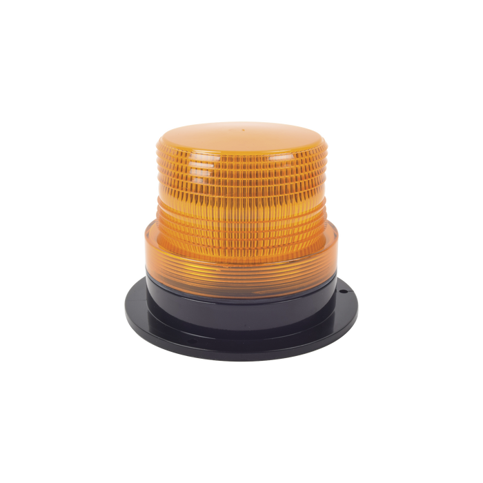 Burbuja brillante con 8 LEDs, color ámbar, domo ámbar