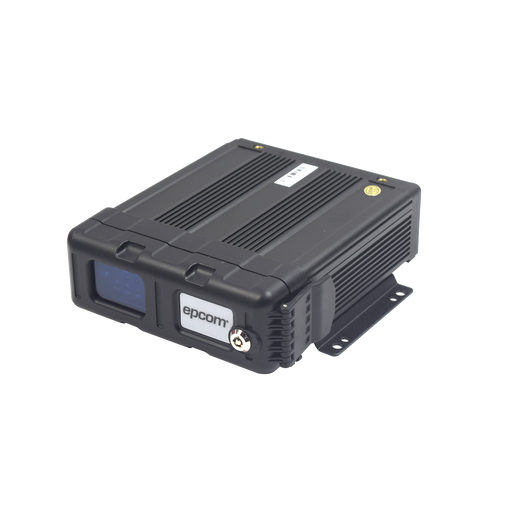 Videograbador móvil tríbrido, soporta 4 canales AHD hasta 2MP + canal IP hasta 2MP. Compresión de vídeo H.265 sistema de almacenamiento en memoria SD