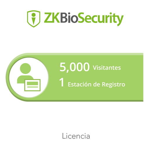 Licencia para ZKBiosecurity permite la gestion de 5 mil visitantes y 1 estacion de registro