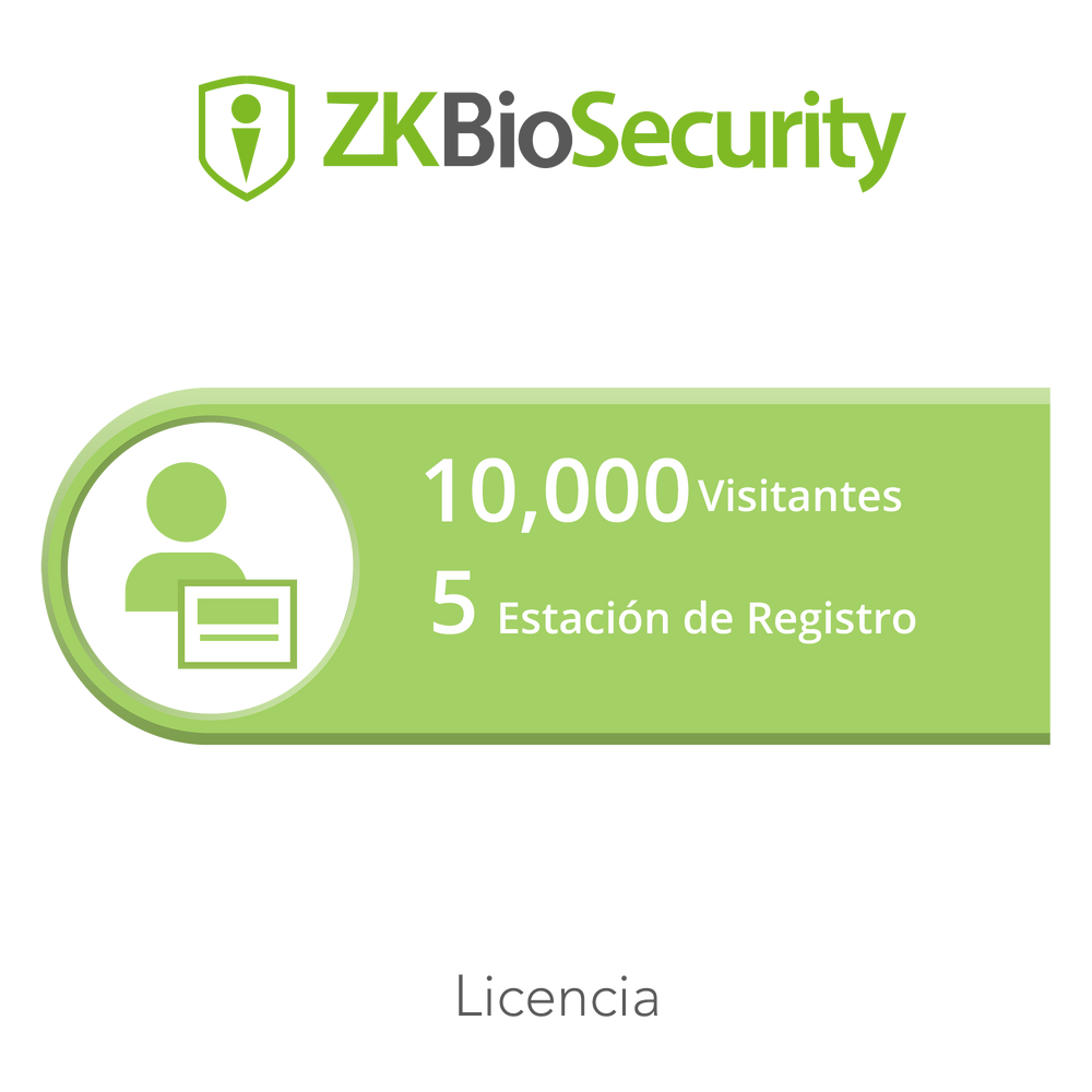 Licencia para ZKBiosecurity permite la gestion de 10 mil visitantes y 5 estaciones de registro