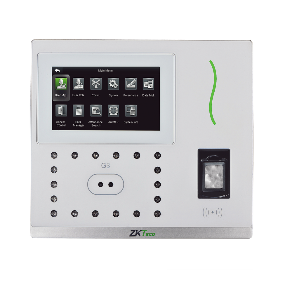 Checador Biometrico / Reconocimiento Facial / 5,000 huellas / 10,000 Tarjetas / Soporta DDNS con BIOTIME 7/ Control de acceso integrado / 3 años de garantía / Green Label