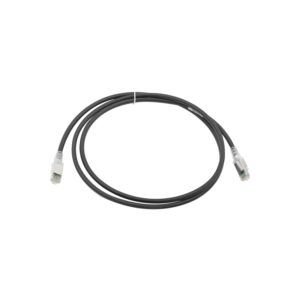 Patch Cord Z-MAX Cat6A S/FTP, CM/LS0H, 5ft, Color Negro, Versión Bulk (Sin Empaque Individual)
