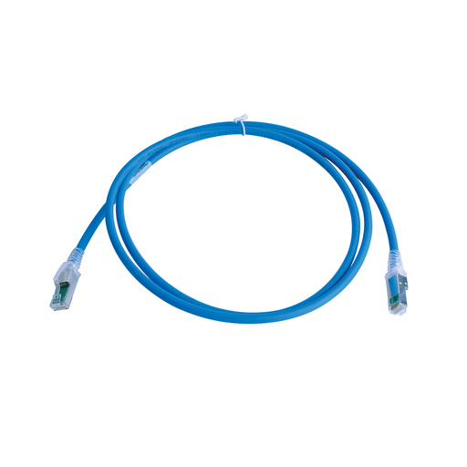 Patch Cord Z-MAX Cat6A S/FTP, CM/LS0H, 5ft, Color Azul