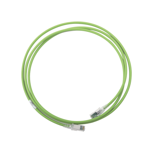 Patch Cord Z-MAX Cat6A S/FTP, CM/LS0H, 7ft, Color Verde