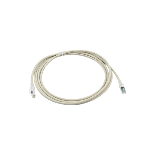 Patch Cord Z-MAX Cat6A S/FTP, CM/LS0H, 10ft, Color Gris, Versión Bulk (Sin Empaque Individual)