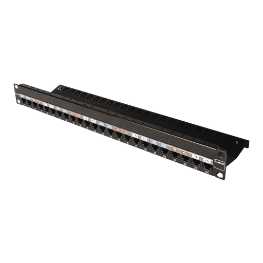 Patch Panel Z-MAX, de 24 puertos, Modular, Plano, 1UR