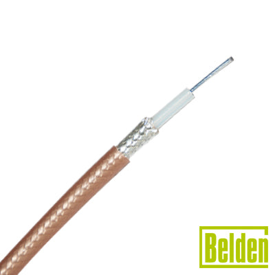 Cable RG142BU con blindaje de doble malla con baño de plata 96%, aislamiento de TFE teflón