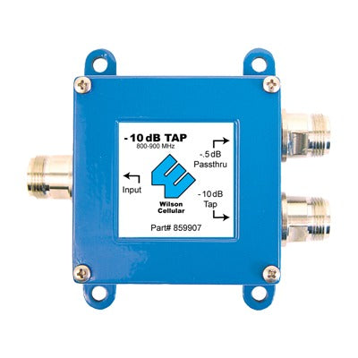 Separador para 800 / 1900 MHz, con 10 y 0.5 dB de atenuación.