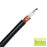 Cable RG8X con blindaje de malla trenzada de cobre 95%, aislamiento de Foam polietileno.