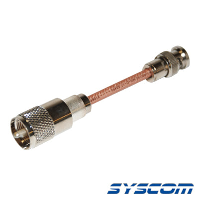 Cable RG142, con conectores BNC Macho /UHF (PL-259) Macho.