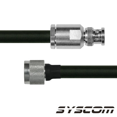 Cable Coaxial RG-214/U de 110 cm, en 50 Ohm, 0.425", CD-4 GHz, con Conectores BNC Macho a N Macho.